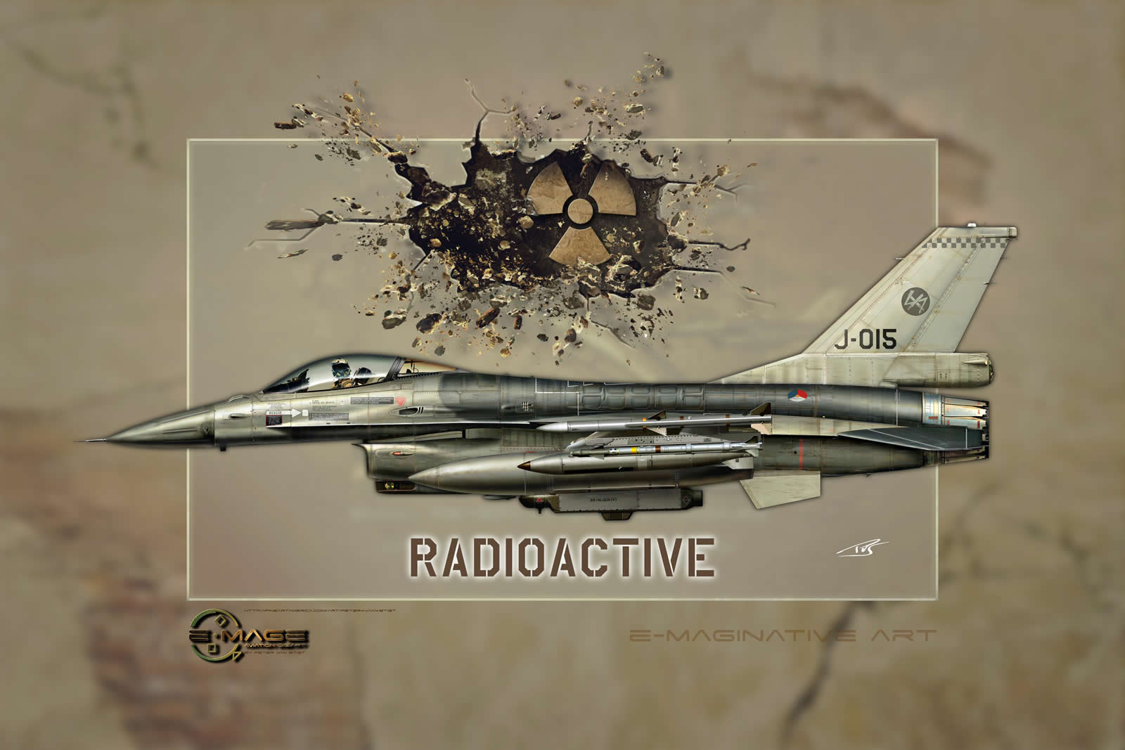 Radioactive J-015 F-16 Profile