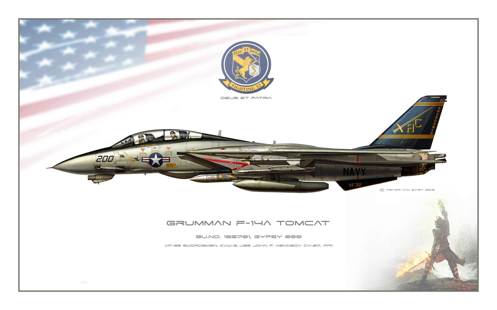 VF-32 16207 F-14 Tomcat Profile