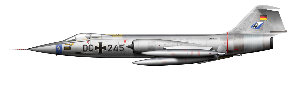 profile of F-104 Starfighter, DC245, JBG33